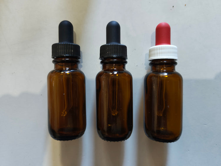 Glass bottle 25ml with eye dropper