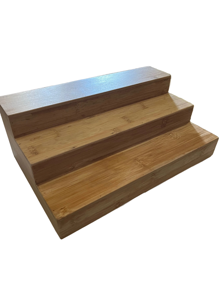 Bamboo display shelf